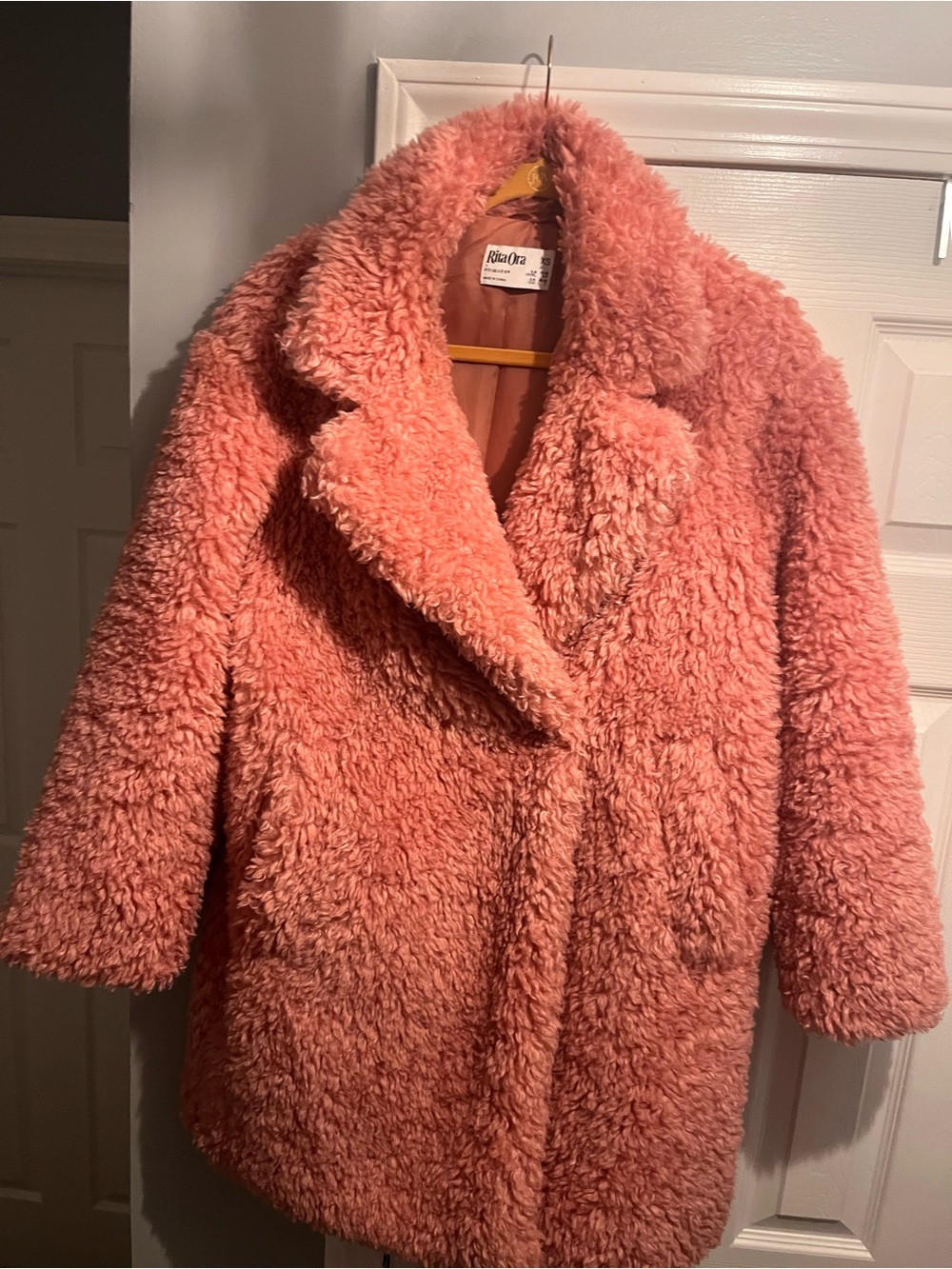 Primark Coral Teddy Coat